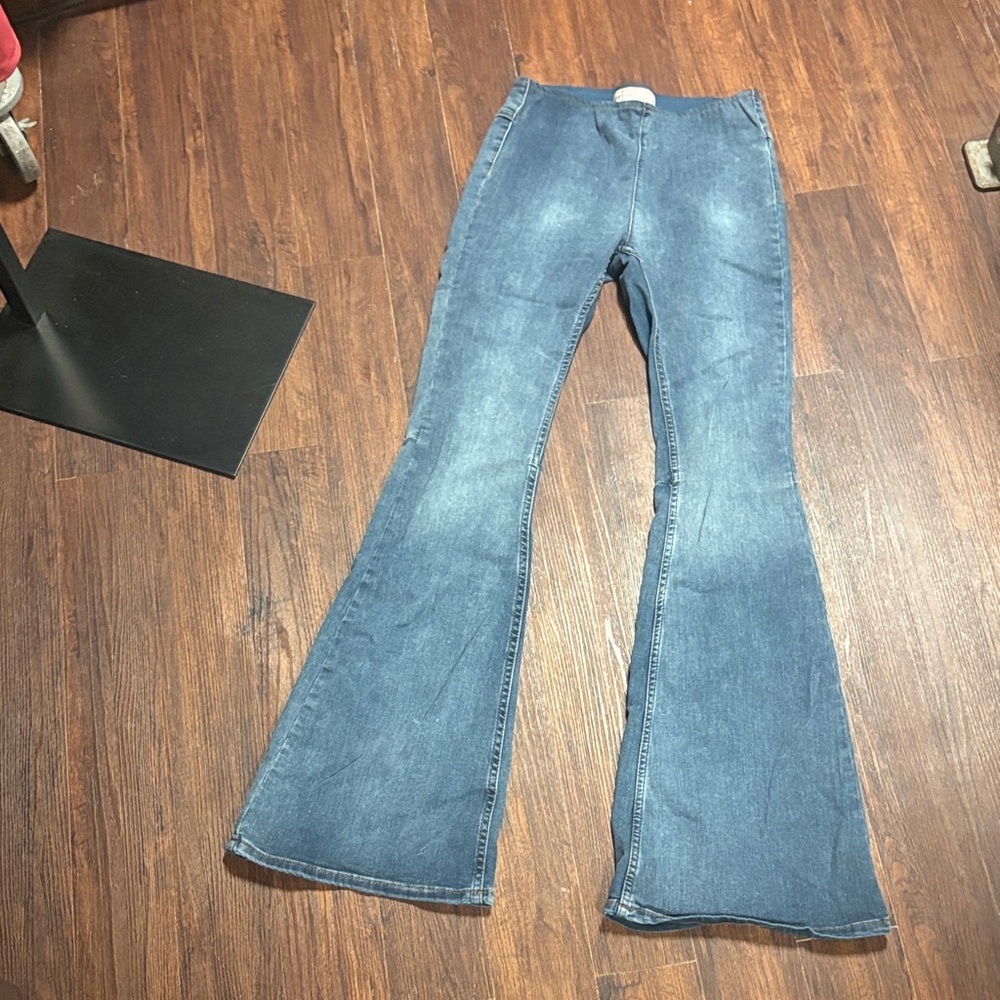 Free People Blue Flared Jeans28R